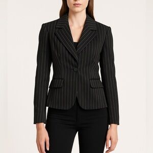Christian Dior Boutique Jacket Black Stripe Blazer